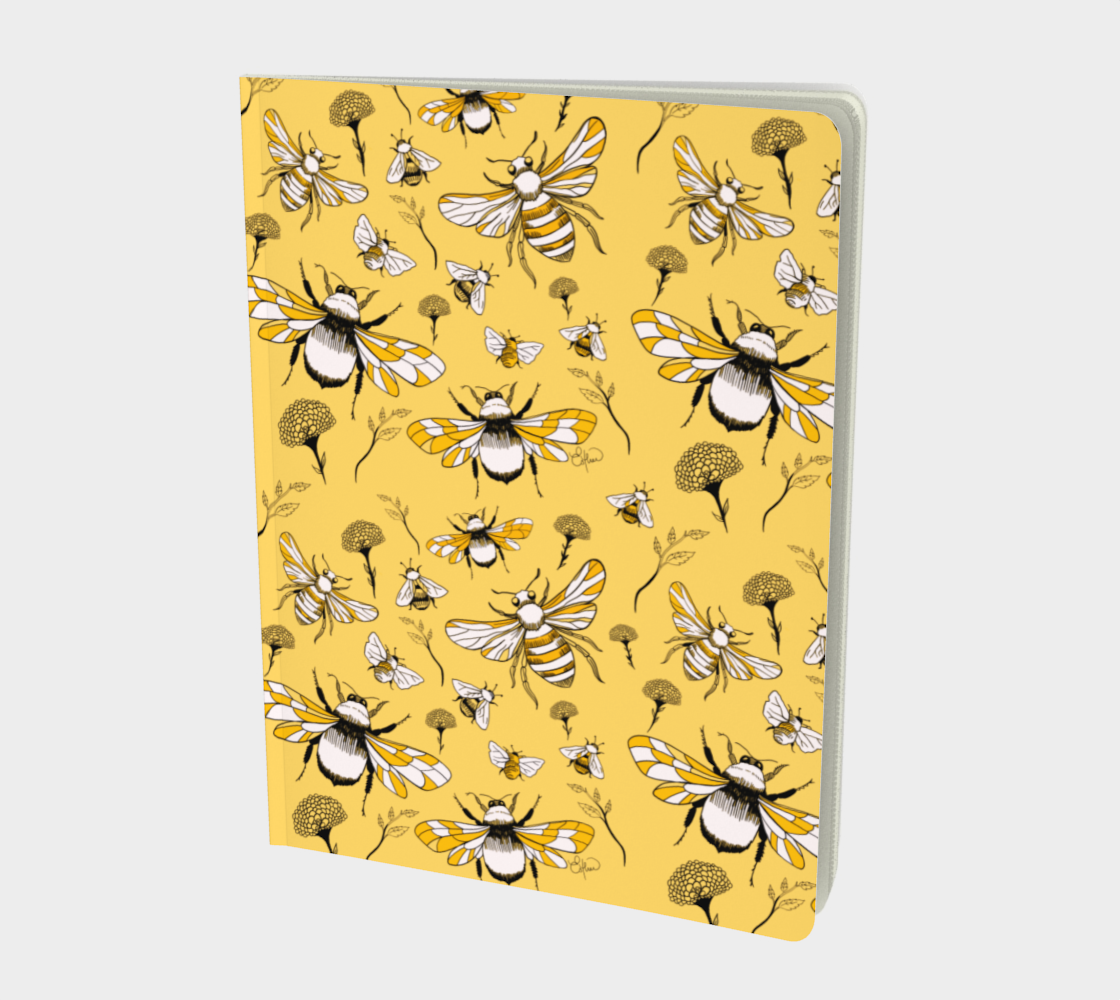 Large Bound Bumblebee Party Notebook