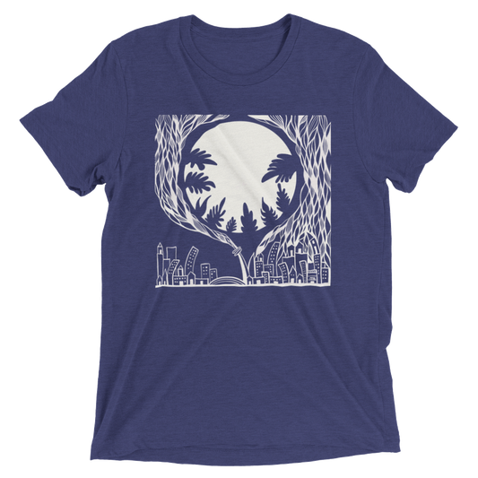 Glorious Moon Triblend Unisex Crewneck T-shirt