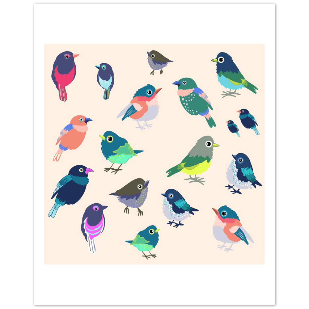 Little Birds Premium Matte Paper Poster
