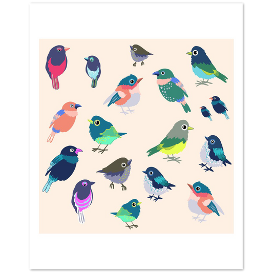 Little Birds Premium Matte Paper Poster